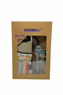 Morewell Khaki Violet Garden Gift Set: Premium Gardening Gloves & Bypass Pruner