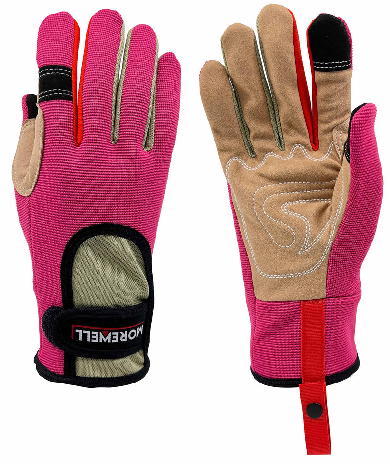 IRIS Series I Breathable Gardening Gloves| Reinforced Palm Protection | Pink
