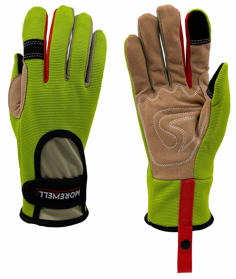 IRIS Series I Breathable Gardening Gloves| Reinforced Palm Protection |Lime Green