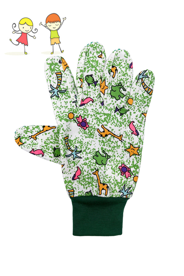 SUNFLOWER BASIC KIDS Aged 4-8 Gardening Gloves (Pack in 2 Pairs)