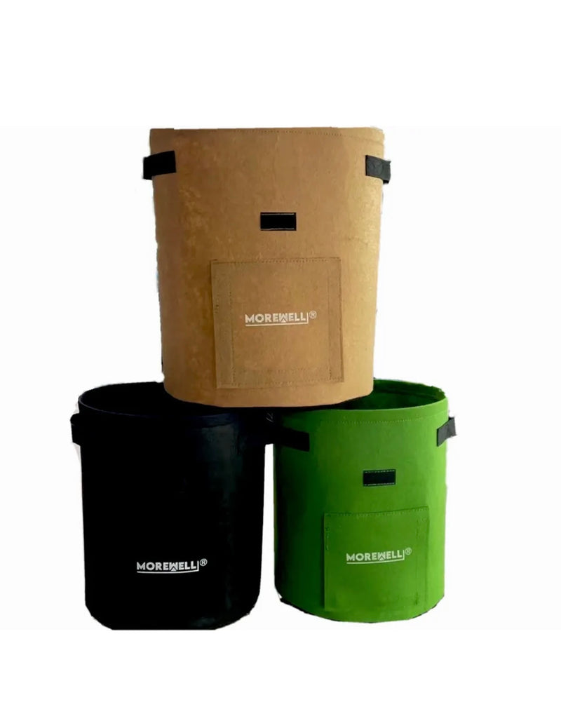 Morewell Plant Grow Bags (3 pcs ) | Potato Bag | Fabric Pot