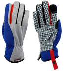 MOREWELL® BLUEBELL Ultra Anti-Slip Vinyl Dots Palm Gardening Gloves